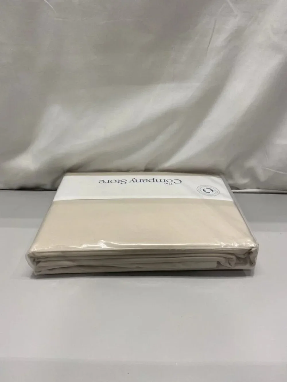 The Company Store Premium Smooth Supima Sateen Twin Duvet Cover In Alabaster